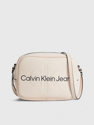 Beige Calvin Klein Crossbody Women Bags | VYCP-84902