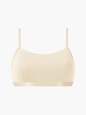 Beige Calvin Klein String - Form To Body Women Bra | DTWA-72834