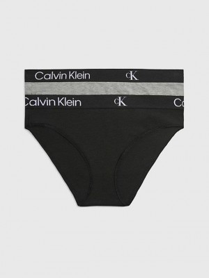Black Calvin Klein 2 Pack Bikini - Ck96 Women Briefs | QRJM-87903