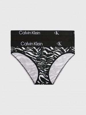 Black Calvin Klein 2 Pack Bikini - Ck96 Women Briefs | TQOL-84593
