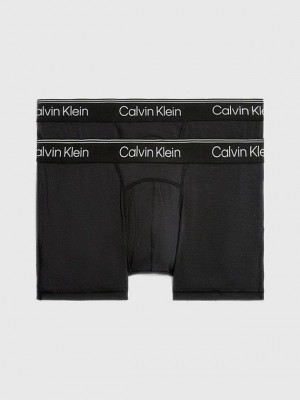 Black Calvin Klein 2 Pack - Athletic Cotton Men Briefs | GYWL-95726