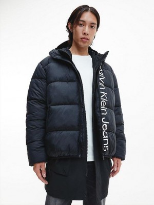 Black Calvin Klein 3-In-1 Parka Men Coat | NGDR-53120