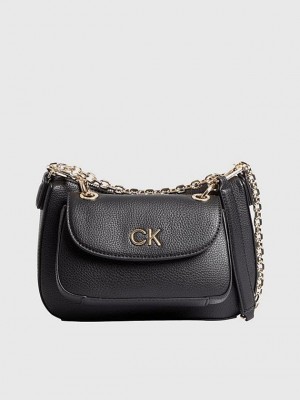 Black Calvin Klein 3-In-1 Recycled Shoulder Women Bags | OXPU-13408