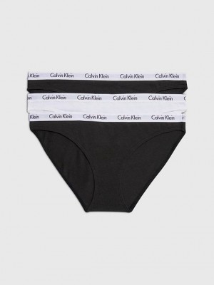 Black Calvin Klein 3 Pack Bikini - Carousel Women Briefs | TMRW-21743