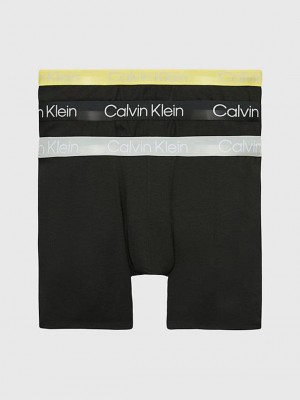 Black Calvin Klein 3 Pack Boxer - Modern Structure Men Briefs | SBRW-20659