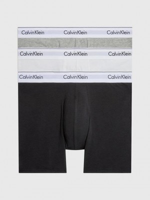 Black Calvin Klein 3 Pack Boxer - Modern Cotton Men Briefs | FXZS-26149