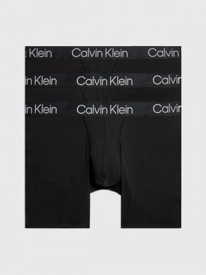 Black Calvin Klein 3 Pack Boxer - Modern Structure Men Briefs | MEBU-89215