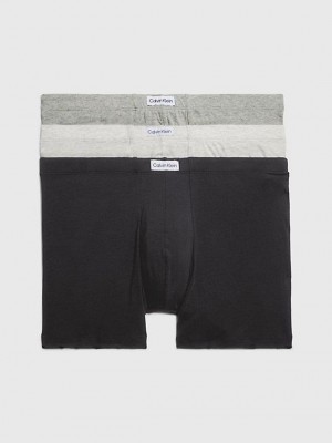 Black Calvin Klein 3 Pack Boxer - Pure Cotton Men Briefs | BPGE-56104