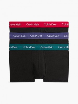 Black Calvin Klein 3 Pack Low Rise - Cotton Stretch Men Briefs | WQFG-09632