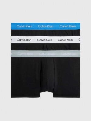 Black Calvin Klein 3 Pack Low Rise - Cotton Stretch Men Briefs | PJEC-90514