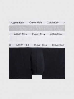 Black Calvin Klein 3 Pack Low Rise - Cotton Stretch Men Briefs | ERFO-80497