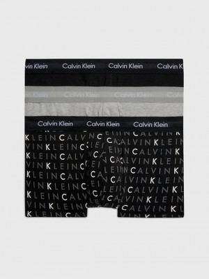Black Calvin Klein 3 Pack Low Rise - Cotton Stretch Men Briefs | GJXR-29510