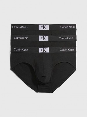 Black Calvin Klein 3 Pack - Ck96 Men Briefs | AQNK-48750
