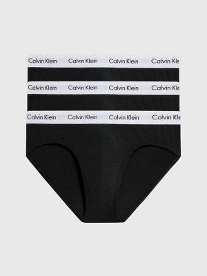 Black Calvin Klein 3 Pack - Cotton Stretch Men Briefs | IRSQ-75913