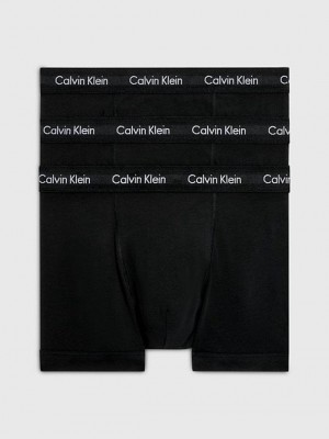 Black Calvin Klein 3 Pack - Cotton Stretch Men Briefs | RGFT-91657