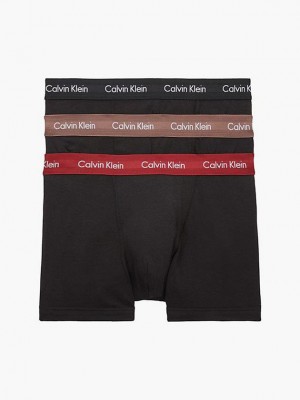 Black Calvin Klein 3 Pack - Cotton Stretch Men Briefs | LWVC-36049