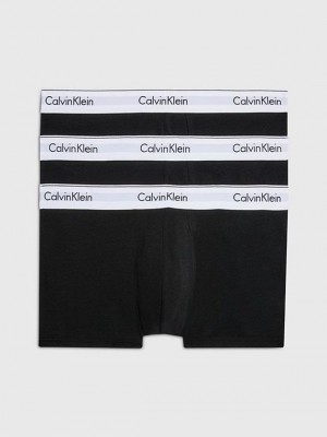 Black Calvin Klein 3 Pack - Modern Cotton Men Briefs | TVXR-06275