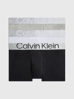 Black Calvin Klein 3 Pack - Steel Cotton Men Briefs | CMFR-39671