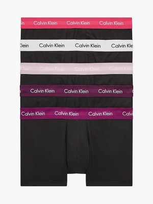 Black Calvin Klein 5 Pack Low Rise Men Briefs | PJMK-03684