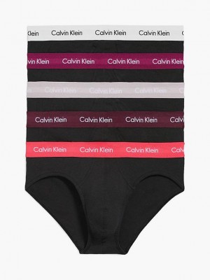 Black Calvin Klein 5 Pack Men Briefs | NKEQ-48260