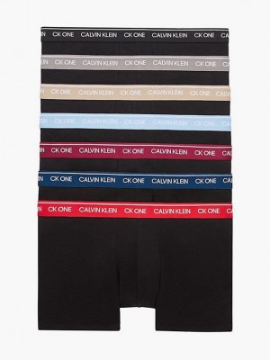 Black Calvin Klein 7 Pack - CK One Men Briefs | FZXN-78326