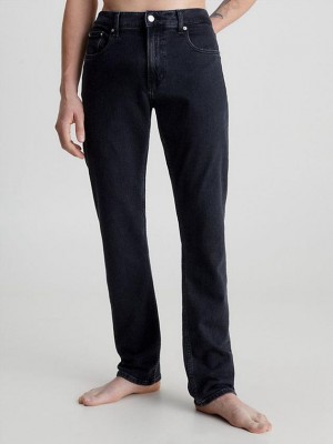 Black Calvin Klein Authentic Straight Men Jeans | QLTO-71340