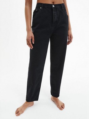 Black Calvin Klein Baggy Women Jeans | CZYI-01389