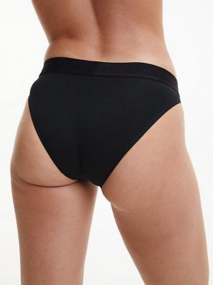 Black Calvin Klein Bikini - Embossed Icon Women Briefs | IEKJ-18295