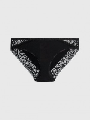 Black Calvin Klein Bikini - Flirty Women Briefs | LCXO-53718