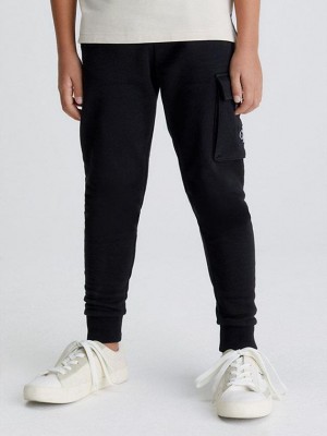 Black Calvin Klein Cargo Boys's Joggers | BRSE-81493