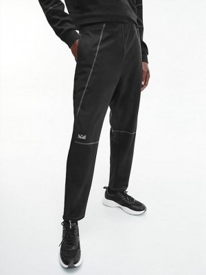 Black Calvin Klein Comfort Stretch Men Joggers | HPBV-06748