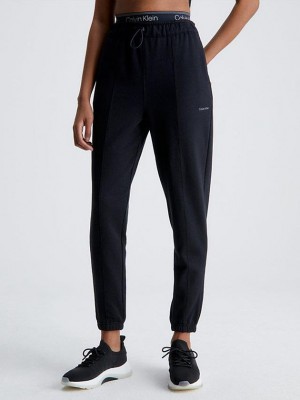 Black Calvin Klein Cotton Terry Women Joggers | OFHJ-13746