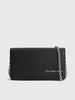 Black Calvin Klein Crossbody Phone Women Bags | QVIB-31247
