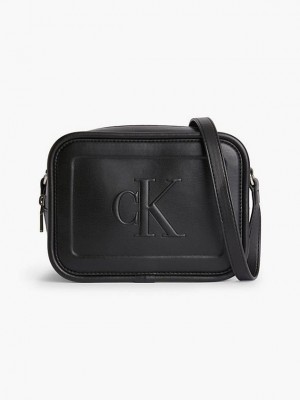Black Calvin Klein Crossbody Women Bags | QKIR-78406