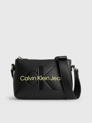 Black Calvin Klein Crossbody Women Bags | QFET-41607