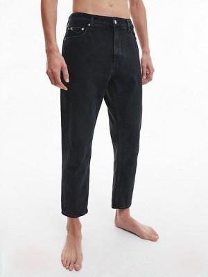 Black Calvin Klein Dad Men Jeans | BJNH-61783