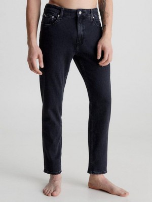 Black Calvin Klein Dad Men Jeans | OVLX-91370