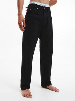 Black Calvin Klein Dad Men Jeans | USOX-70638