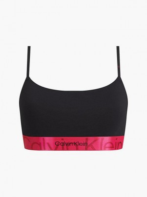 Black Calvin Klein Embossed Icon Women Bra | BTZY-35082
