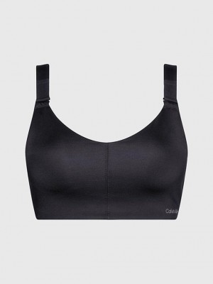 Black Calvin Klein High Impact Sports Women Bra | OILN-80947
