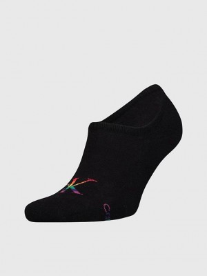 Black Calvin Klein Invisible - Pride Men Socks | AMJT-06175