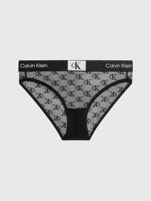 Black Calvin Klein Lace Bikini - Ck96 Women Briefs | HGNE-60583
