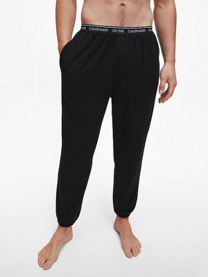 Black Calvin Klein Lounge - CK One Men Joggers | ADPL-65308