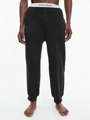 Black Calvin Klein Lounge - Modern Cotton Men Joggers | ZALS-01349