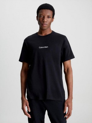 Black Calvin Klein Lounge - Modern Structure Men T-Shirt | HOZU-93160