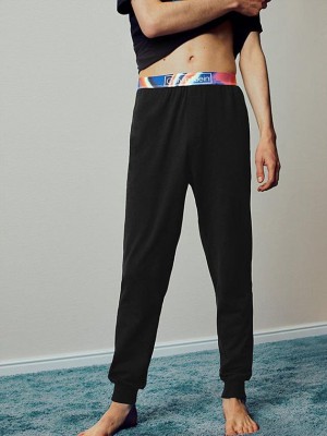 Black Calvin Klein Lounge - Pride Men Joggers | HRZO-01275