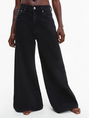 Black Calvin Klein Low Rise Loose Women Jeans | DMBJ-06279