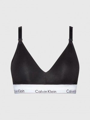 Black Calvin Klein Maternity - Modern Cotton Women Bra | COZW-54760