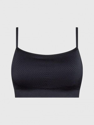 Black Calvin Klein Medium Impact Sports Women Bra | PCTZ-49732