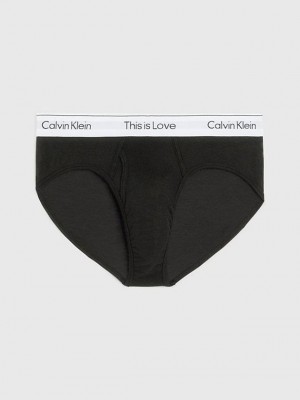 Black Calvin Klein Mesh - Pride Men Briefs | ENFC-19456